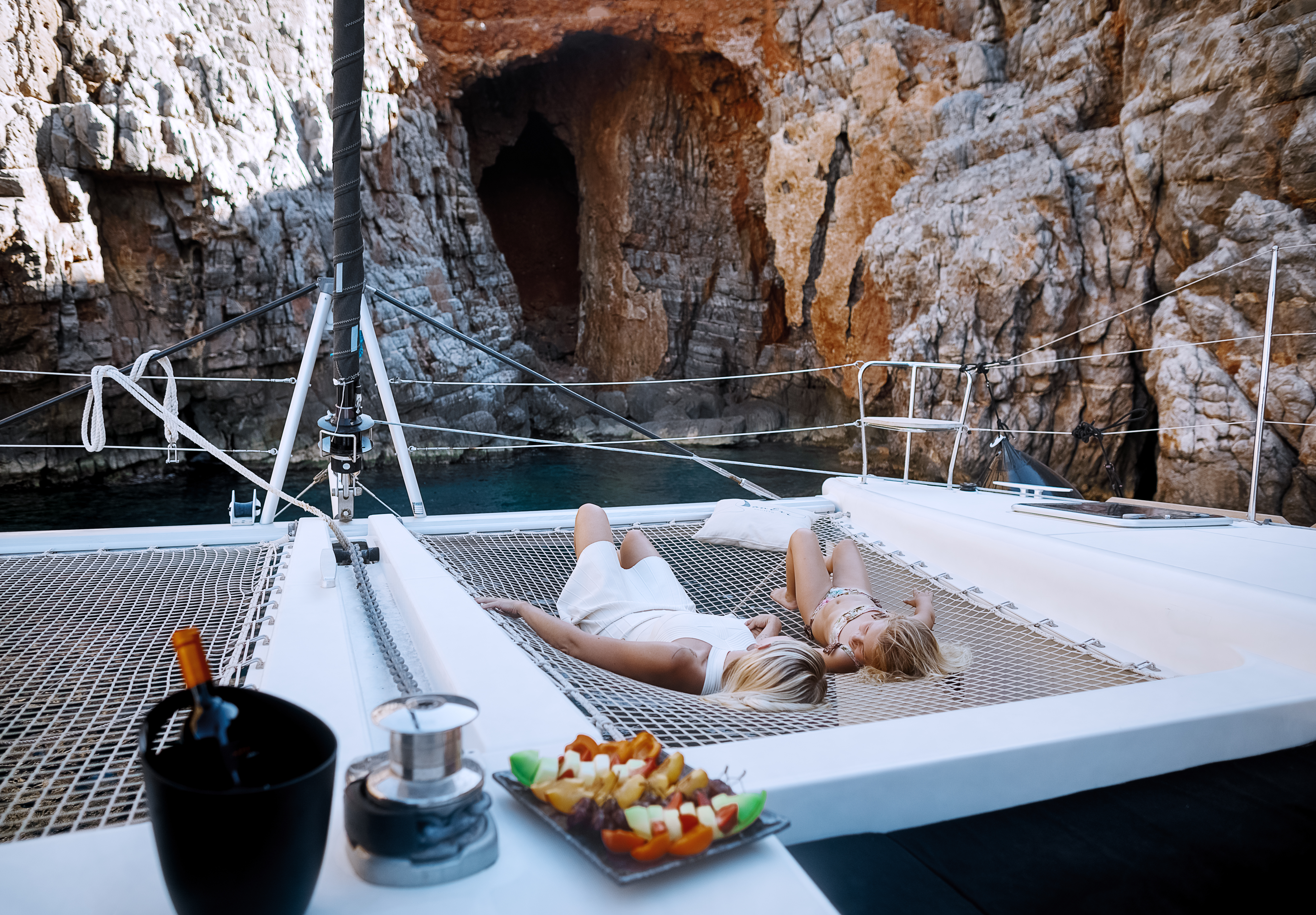 Catamaran Trip from Agios Nikolaos to the Mirabello Bay with Lunch from DanEri Yachts Crete.