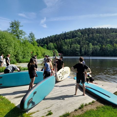 Noleggio Stand Up Paddl - SUP a Blaibacher See con Schneider Events Baviera.