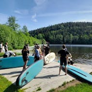 Location de stand up paddle à Blaibacher See avec Schneider Events Bavière.