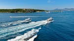Bild der genutzten Boote während der  Bootstour ab Mandelieu mit Zwischenstopp in Monaco mit Riviera Lines.