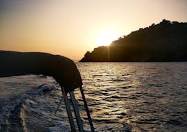 Boot gebruikt door Evasion Bleue voor de zonsopgang tour.