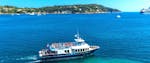 Vista del barco de Trans Côte d'Azur cerca de Cannes durante un paseo en barco.