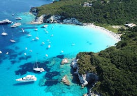 One of the places where you go during the Boat Trip to Paxos, Antipaxos and the Blue Caves with Captain Theo Corfu Cruises.