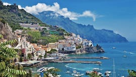 Foto von einem Halt der Bootstour von Salerno entlang der Amalfiküste mit Blu Mediterraneo Amalfi Coast.