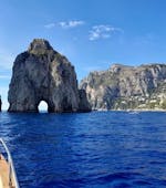 Photo from the island of Capri during the Boat Trip from Salerno to the Island of Capri.