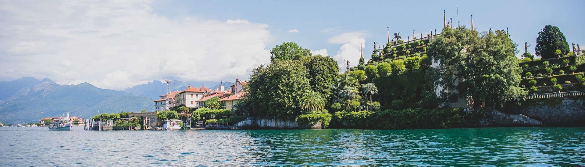 View of the Isola Bella during the Boat Transfer from Baveno to Isola Bella with Summer Boats Baveno.