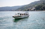Vue du bateau utilisé pour le Transfert en bateau de Baveno à Isola Bella & Isola dei Pescatori avec Summer Boats Baveno.