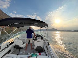 Blick vom Boot genutzt während der Privaten Bootstour von Como entlang des Comer See mit Oktane Boat Como.