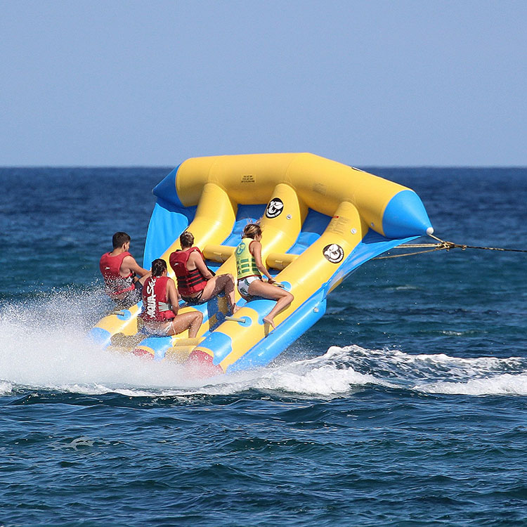 Towable Tubes in Malia - Bay of Malia met Dolphin Water Sports Malia.