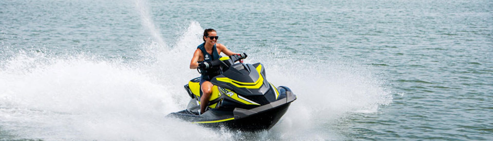 Jet Ski Rental in San Antonio in Ibiza with License with Es Vedra Charter.