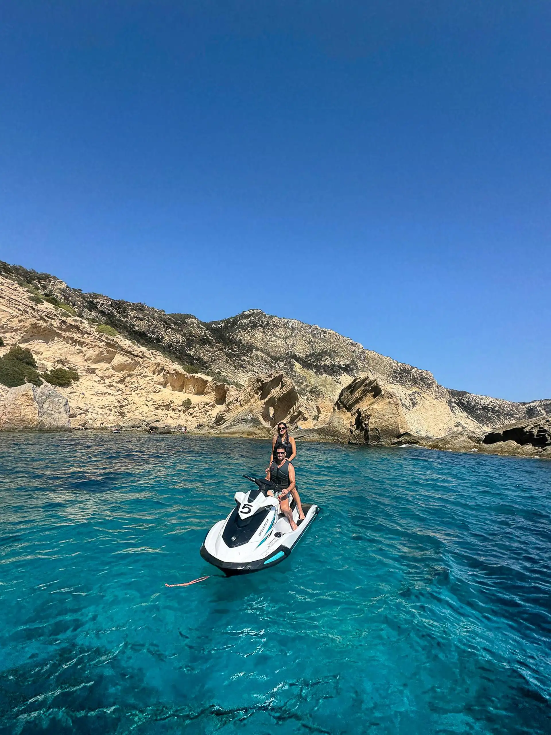 Escursione in moto d'acqua da San Antonio a Ibiza ad Atlantis.