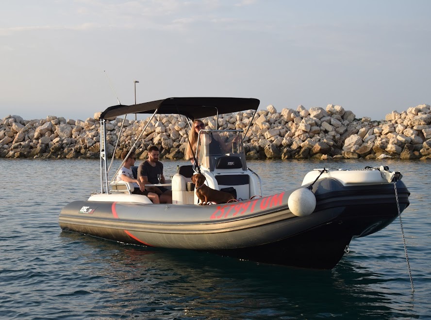 Boot des Bootsverleih in Umag (bis zu 12 Personen) mit Blue Gem Umag.