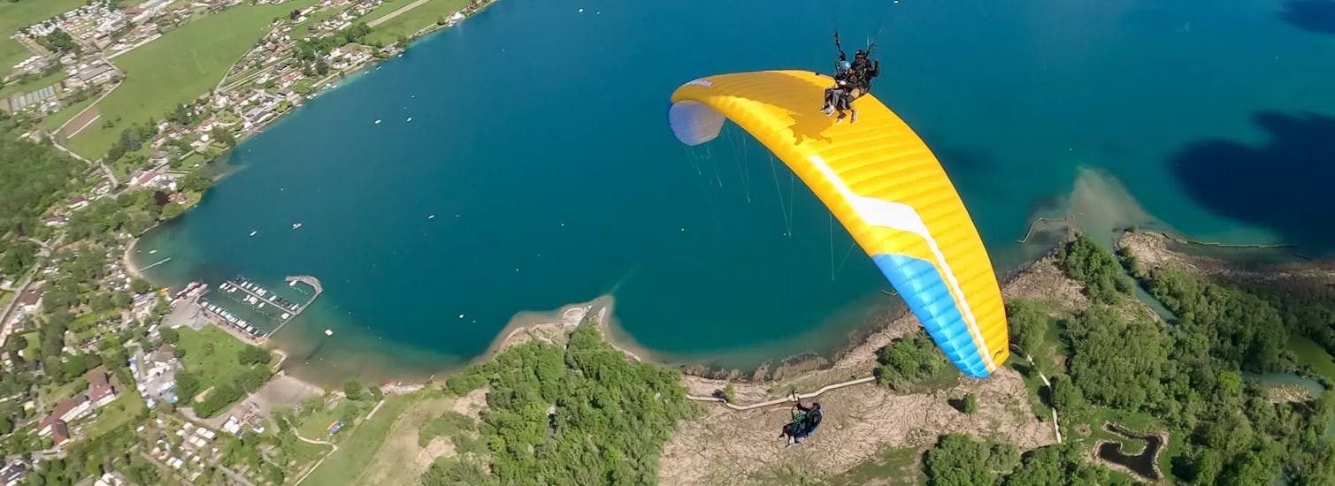Thermisch tandem paragliding in Doussard (vanaf 12 j.) - Forclaz Pass.