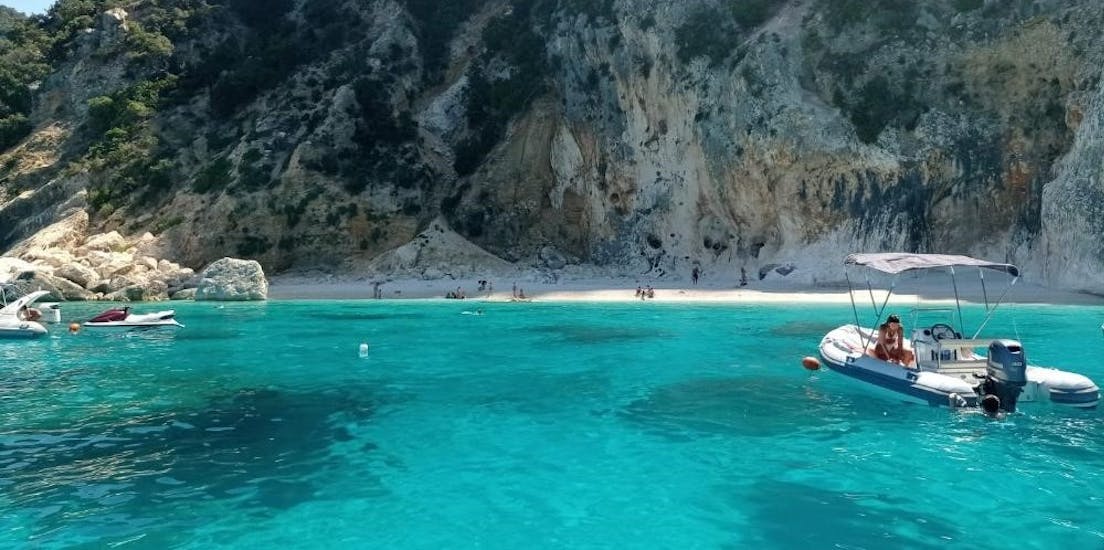 View of one of the beaches that you can reach with RIB Boat Rental in Capo Coda Cavallo (up to 7 people) with Salimar San Teodoro.