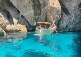 One of the grottos that you can visit with the Boat Trip from Marettimo to the 8 Caves with Swimming Stops with Aegates Rent Boat Marettimo.