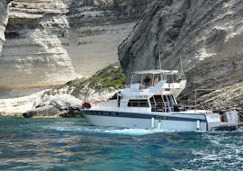 Boot gebruikt tijdens de Boottocht van Bonifacio naar de Lavezzi-archipel met lunch en zwemmen met Briseis Croisières Bonifacio.