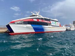 Boot von Aquabus Ferry Boats Ibiza für die Fähre von Ibiza Stadt nach Formentera.