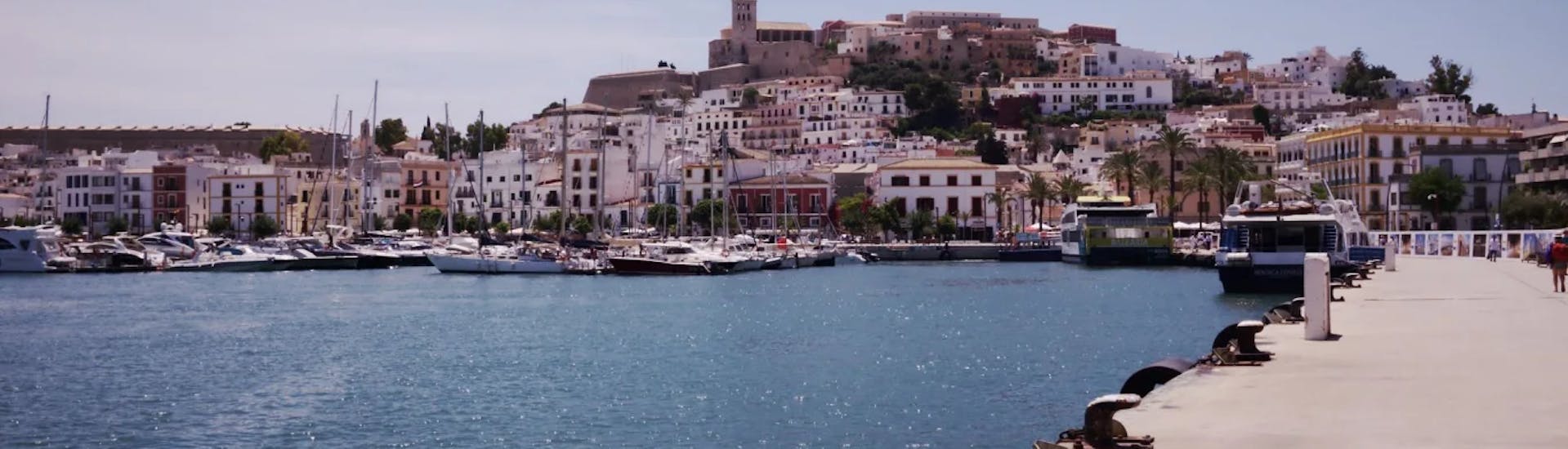 Port of Ibiza Town, from where you start your Ferry from Ibiza Town to Formentera with Aquabus Ferry Boats Ibiza.