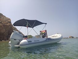 The RIB boat used by Forte Mare Agrigento during the RIB Boat Rental in Agrigento (up to 11 people) with Skipper.