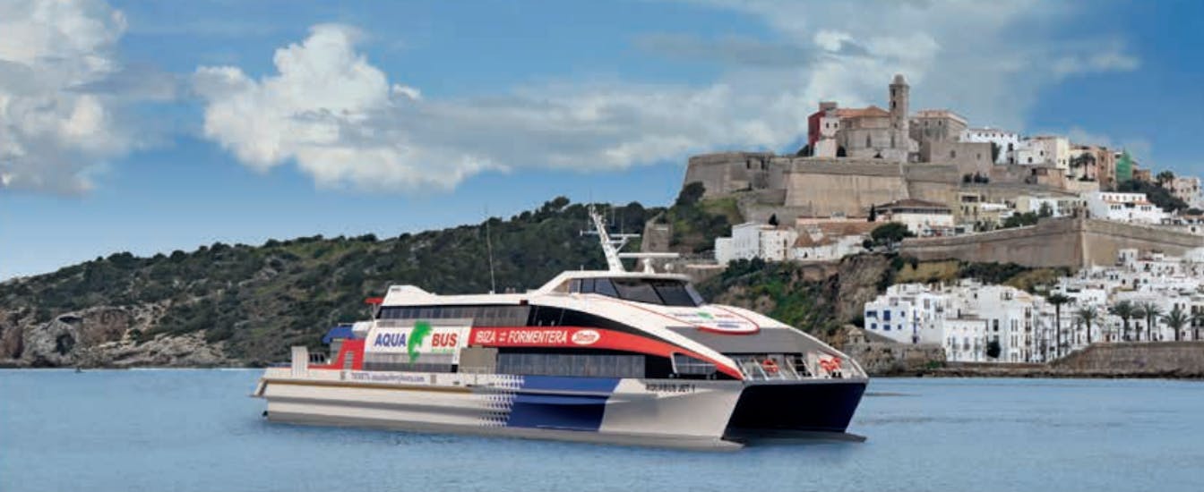 Port of Ibiza Town, where you end your Ferry from Formentera to Ibiza Town with Aquabus Ferry Boats Ibiza.