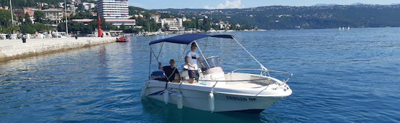 People starting to leave the port at Boat Rental in Kvarner Bay (up to 8 people) with ML Aquatics Opatija.