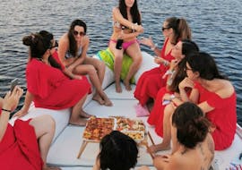 People enjoying the Private Sunset RIB Boat Trip from Marsala to Favignana with Apéritif with Calmapiatta Marsala.