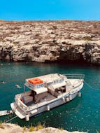 Private Boat Trip from Gozo around Comino and Gozo from Xlendi Pleasure Cruises.