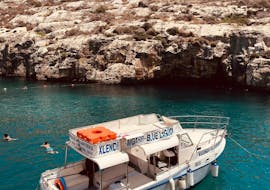 Private Boat Trip from Gozo around Comino and Gozo from Xlendi Pleasure Cruises.