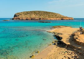 Glasboden-Katamarantour zur Cala Bassa & Cala Conta mit Schnorcheln & SUP mit Capitan Nemo Ibiza