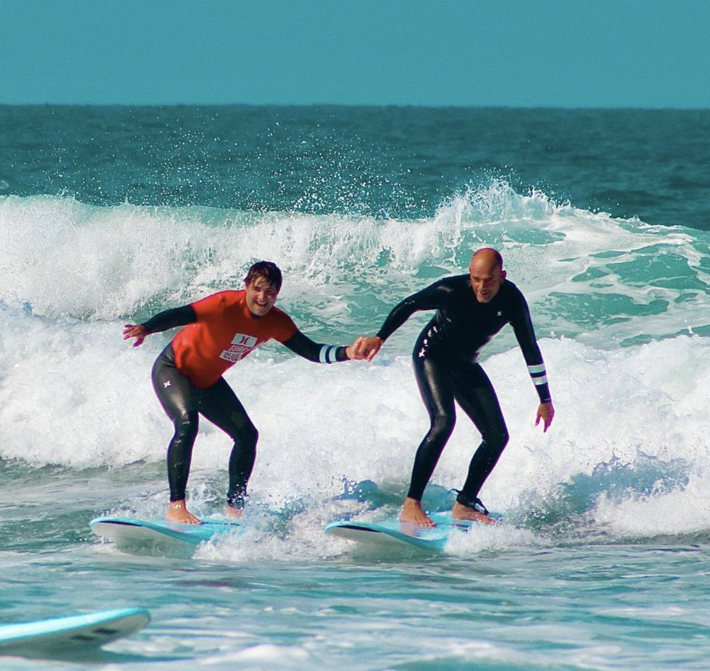 Surf Lessons on Lacanau Centrale Beach from Hurley Surf Club Lacanau.