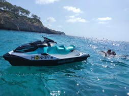 Excursión en moto de agua desde Cala Bona al atardecer con Sea Sports Mallorca.