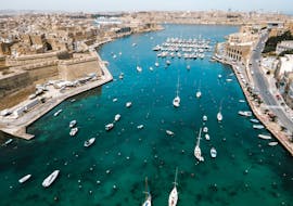 The Marsamxett Harbour that you can admire during the Boat Trip around Marsamxett Harbour & Grand Harbour with Stop in Sliema with Robert Arrigo & Sons.
