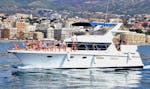 La barca usata per il Giro in yacht privato nella Costa del Sol con avvistamento delfini, drink e snack con Chamuel Luxury Cruises Fuengirola.