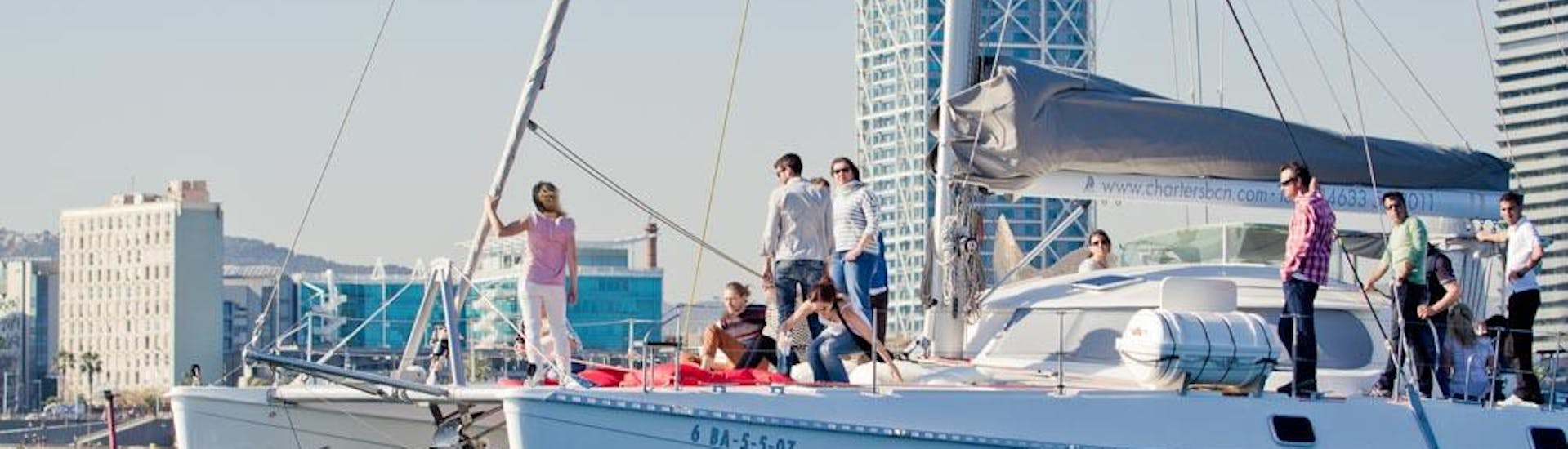 Privé Catamarantocht van Barcelona.