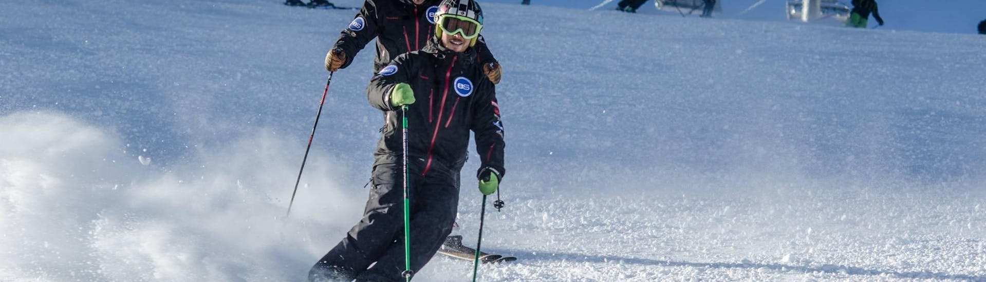 Skilessen voor tieners "Freeski" (11-17 jaar) voor gevorderde skiërs.