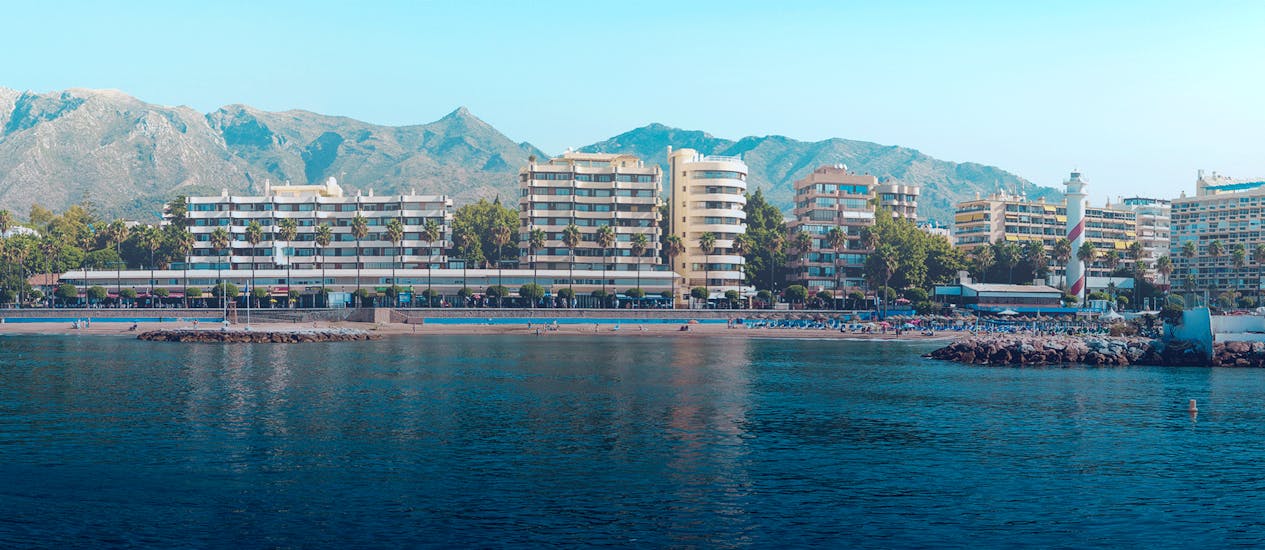 Views of Marbella's port during a jet ski from Marbella along Costa del Sol with Marbella Renting Boat.