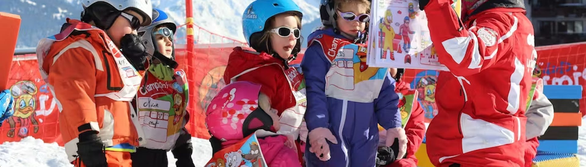 Kids Ski Lessons "Piou-Piou" and "Sifflote" (3y.).