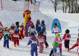 Kids Ski Lessons "Piou-Piou" and "Sifflote" (3y.) from Ski School ESF La Tania.