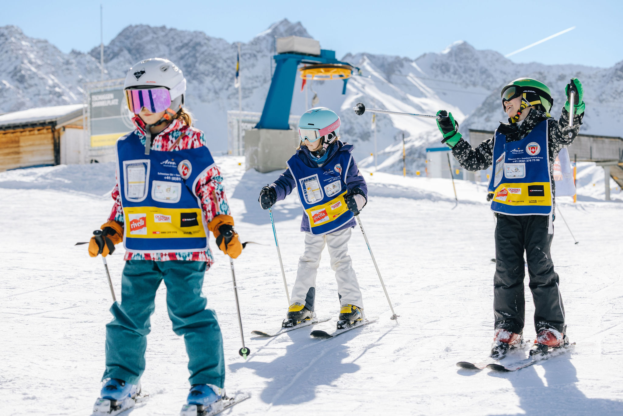 Kinder-Skikurs (4-17 J.) für Fortgeschrittene.