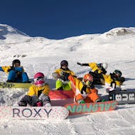 Snowboardlessen vanaf 7 jaar met Zwitserse ski- en snowboardschool Arosa.