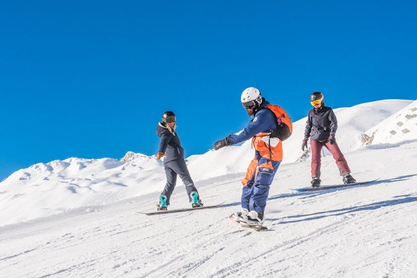 Privé snowboardlessen vanaf 4 jaar voor alle niveaus met Evolution 2 Saint-Gervais.