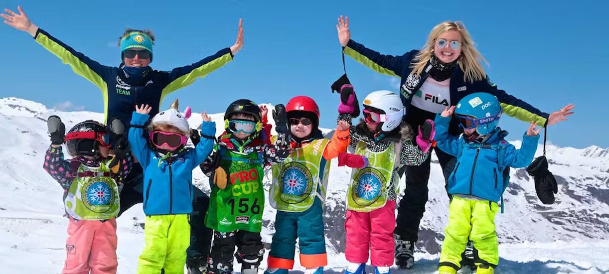 Cours de ski Enfants débutants (5-13 ans) - Max 4 par groupe.