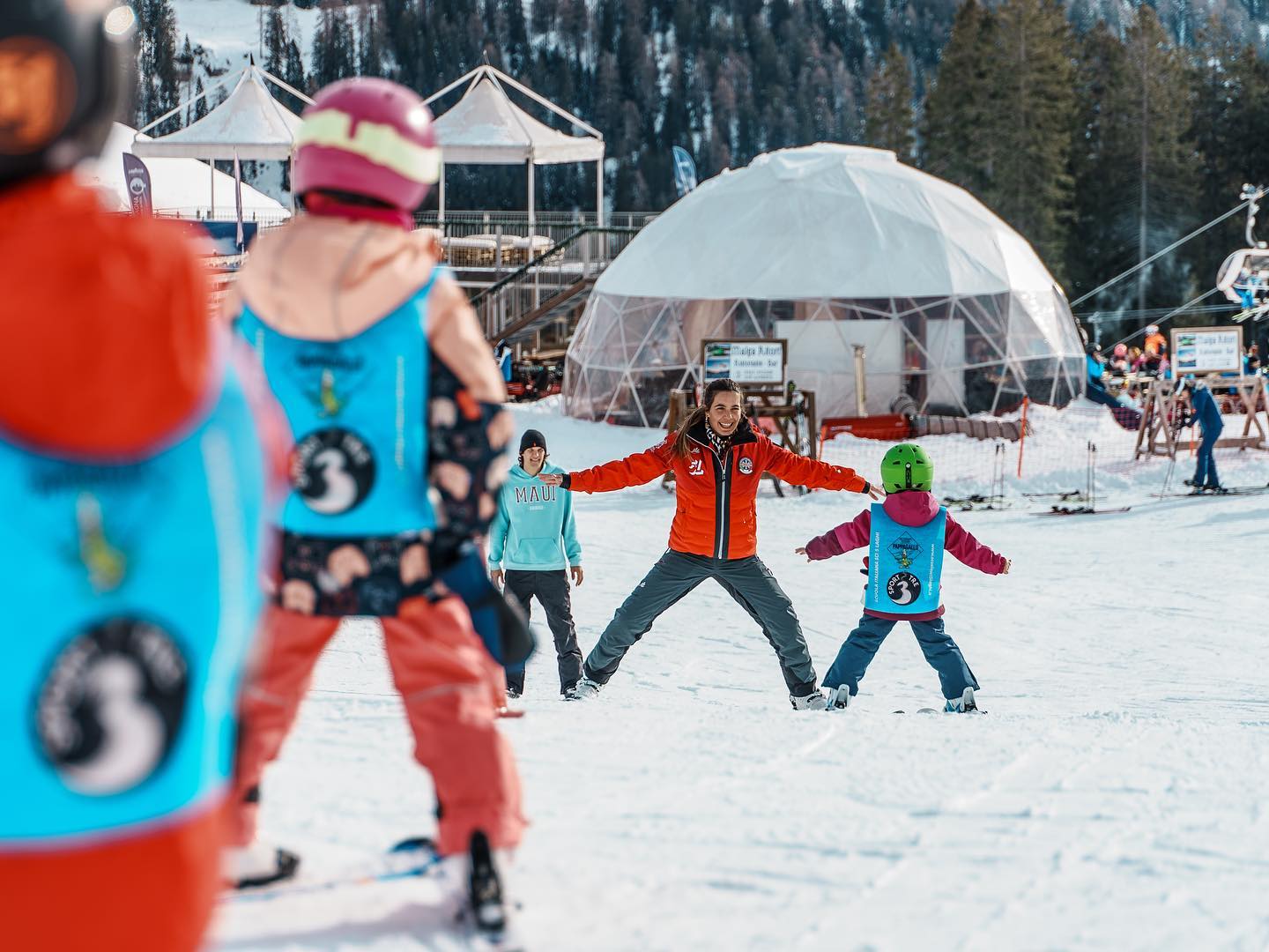 Cours de ski Enfants dès 4 ans pour Tous niveaux avec Scuola Sci 5 Laghi Madonna di Campiglio.