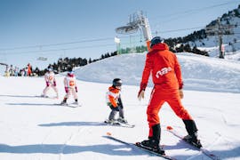 Lezioni di sci per bambini a partire da 5 anni per tutti i livelli con Neige Aventure Nendaz & Veysonnaz.