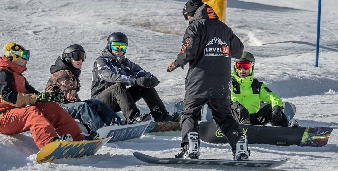 Lezioni private di snowboard per tutte le età e livelli.