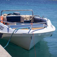 Boat during the Boat Rental from Marsaskala (up to 5 people) without Licence from SIPS Watersports Malta.