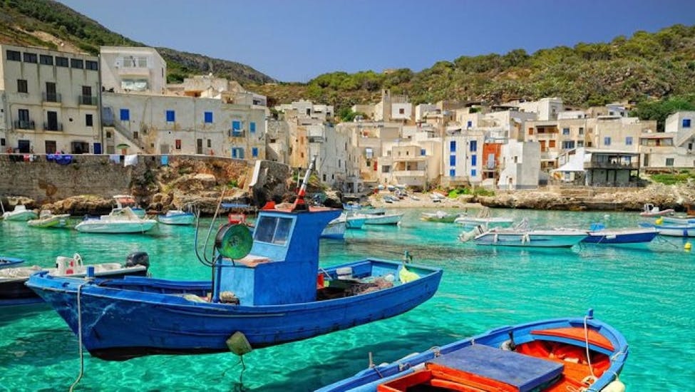 Private Boat Trip to Favignana and Levanzo from Trapani with Snorkeling.