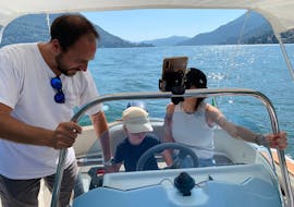 Paseo en barco privado por el lago de Como, de Como a Varenna con SuBacco Como.