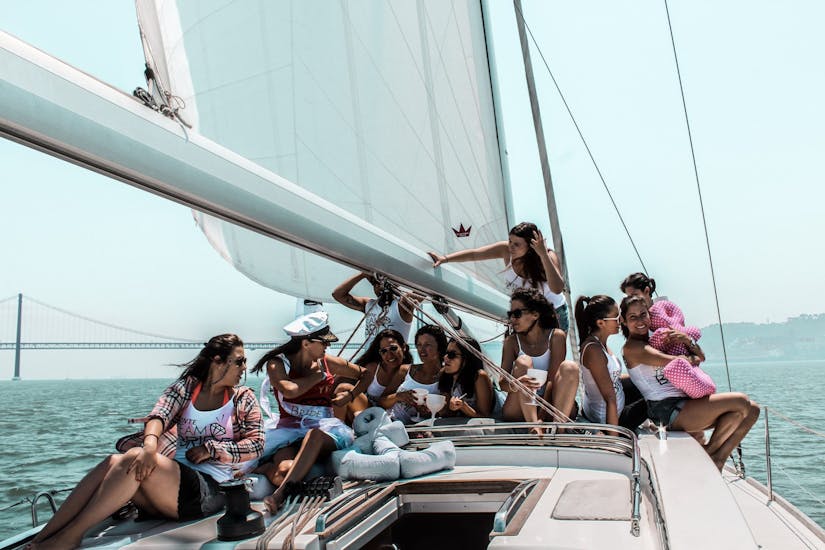 Private Catamaran Trip in Lisbon with Swimming and Sightseeing.