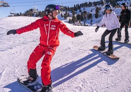 Privé Snowboardlessen voor Volwassenen met Neige Aventure Nendaz & Veysonnaz.